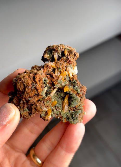 Wulfenite with Mimetite from Ojuela mine