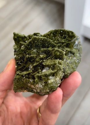 Very High Grade Forest Epidote with Quartz PM1244
