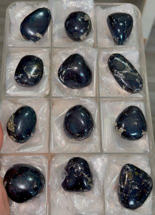 12 Pieces ! Metallic Blue Covellite Lot