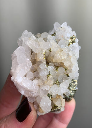 Calcite with Chalcopyrite - From Trepca Mine, Kosovo