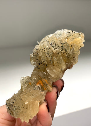 Yellow Barite Flower with Chalcopyrite