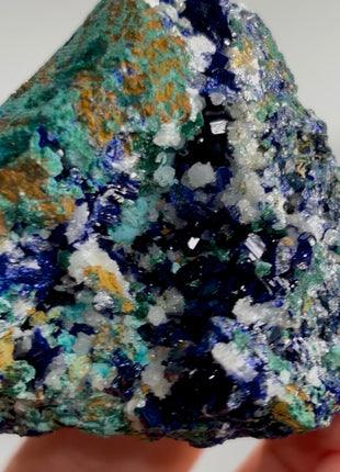 Blue Azurite with Cerussite and Malachite PM1404