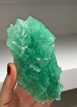 Wow ! Gemmy Green Halite - From Lubin mine, Poland DWS