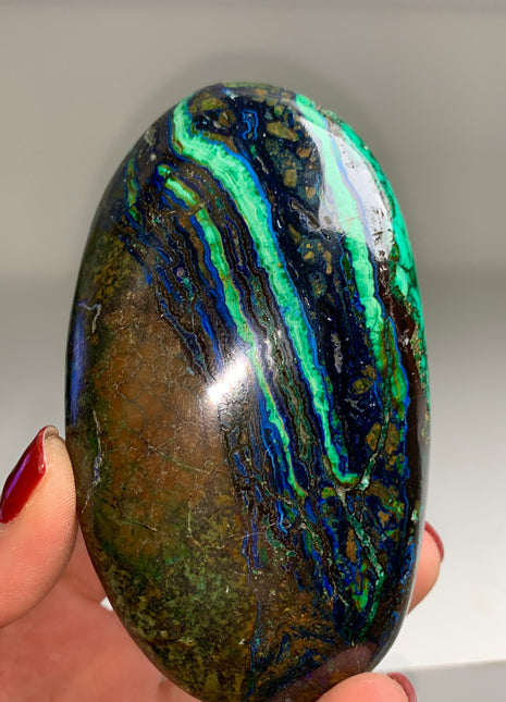 Rich Blue Azurite with Green Malachite Both-sided!