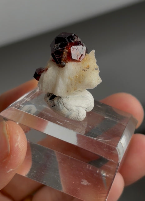 Red Garnet with Feldspar PM0378