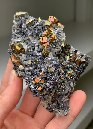 Very High Grade Pyrite, Silvery Galena with Quartz