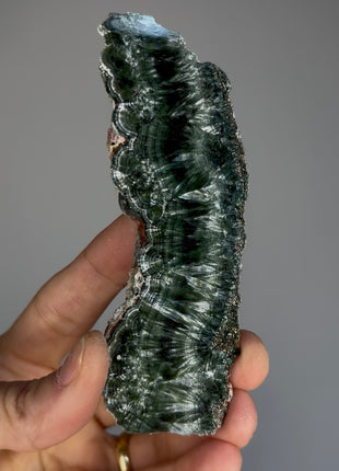 High Grade Chatoyant Green Seraphinite
