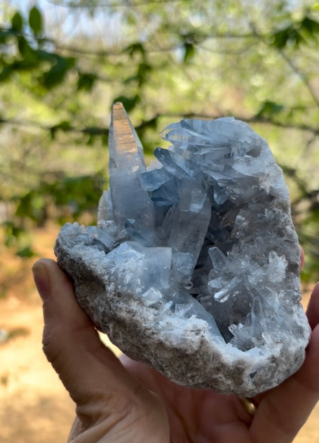 Blue Celestite from Madagascar