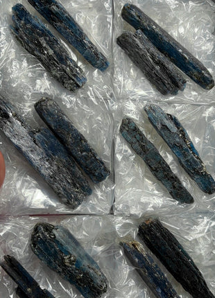 XL Size Blue Kyanite with Mica - From Zambia - 12 Pieces