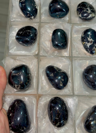 12 Pieces ! Metallic Blue Covellite Lot