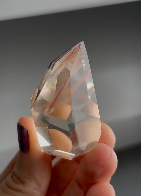 Red Amphibole in Quartz Collection PM1503