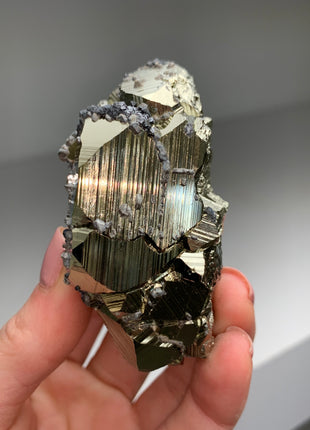 Very Lustrous Pyrite ! From Huanzala, Peru