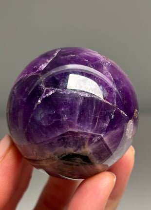 Rich Purple Chevron Amethyst Sphere