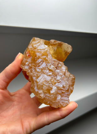 Amber Color Elestial Calcite