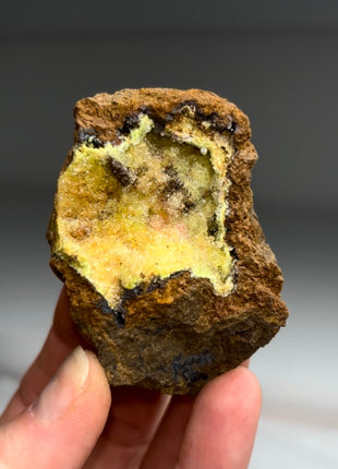 Yellow Green Pyromorphite Geode