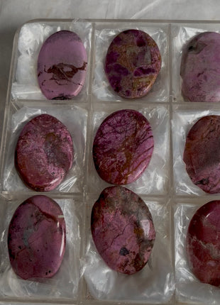 9 Pieces ! Pink Cobaltocalcite Palmstones Lot