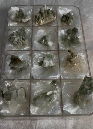 12 Pieces ! Green Chlorine Quartz Lot