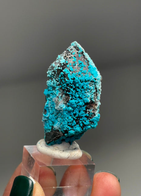 Quartz with Blue Chrysocolla