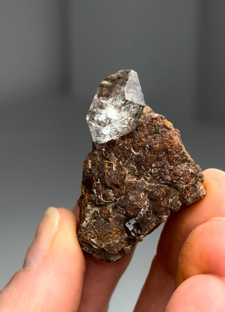 Gemmy Quartz on Matrix