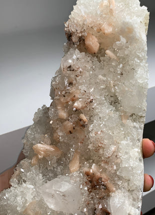 Very High Grade Apophyllite with Pink Stilbite and Red Heulandite # PM0217