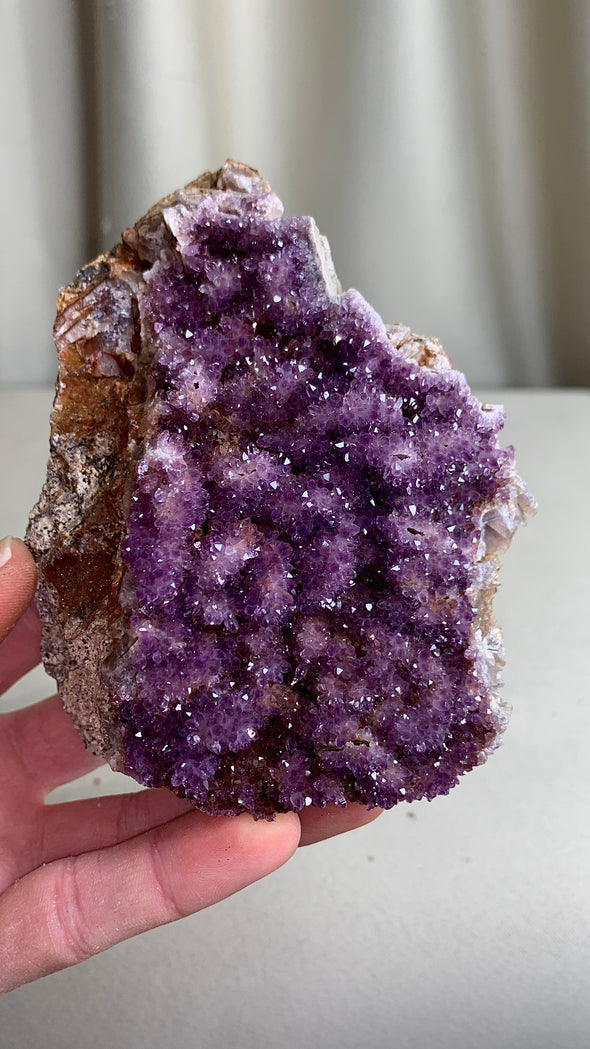 Lustrous Amethyst Crystals Specimen - From Alacam Amethyst Mine