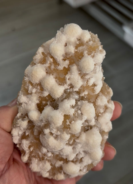 New ! Okenite Snowballs with Orange Stilbite