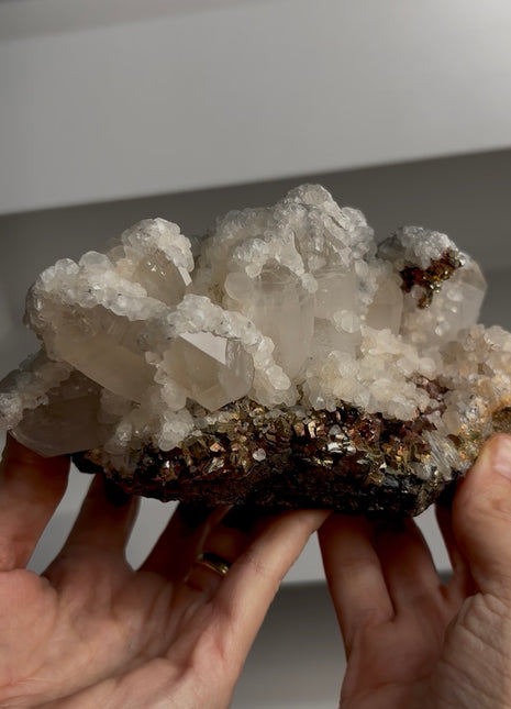Amazing ! Quartz with Red Pyrite