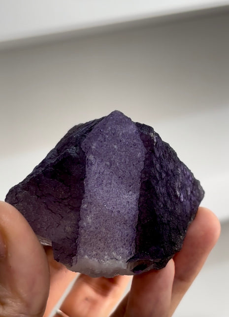 Charoite Color Fluorite with Quartz