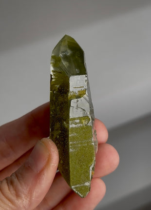 New ! Epidote with DT Quartz from Madagascar PM0288