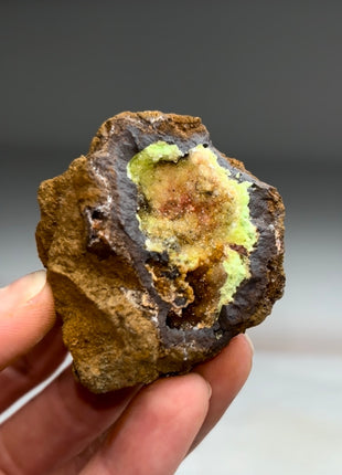 Yellow Green Pyromorphite Geode