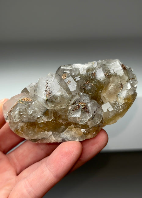 Sparkly Chalcopyrite with Calcite