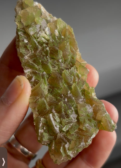 New ! Green Duftite with Calcite PM1664