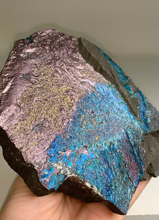 Velvety and Blue Bornite Specimen 🌈 - From Lubin mine, Poland