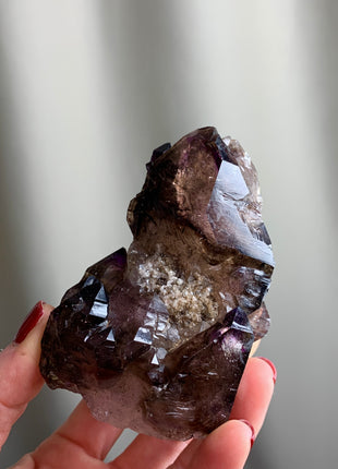 Elestial Smoky Amethyst Scepter - From Chibuku mine, Zimbabwe