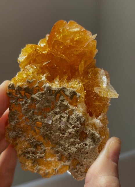 Golden Honey Selenite from Peru 💎 PM0392
