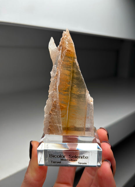 Icy Golden Selenite from Spain