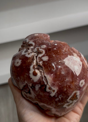Wow ! Pink Amethyst with White Flowers