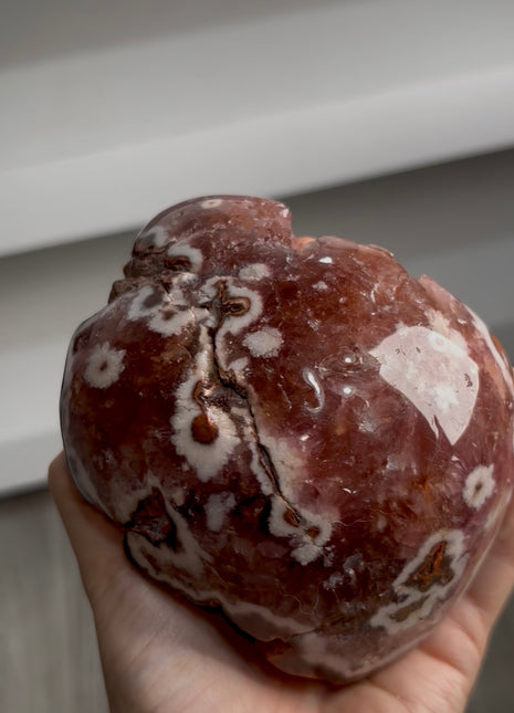 Wow ! Pink Amethyst with White Flowers