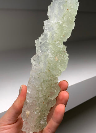 Stunning Green Halite Stalactite
 - From Lubin mine, Poland