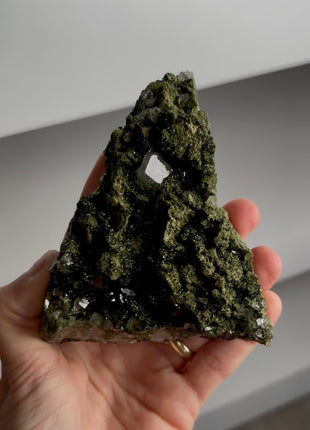 High Grade Forest Green Epidote with Quartz