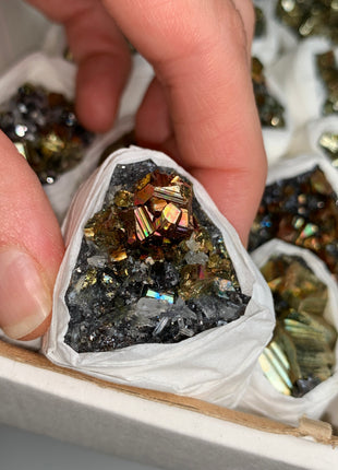 Very High Grade Iridescent Pyrite Lot - 30 Pieces !