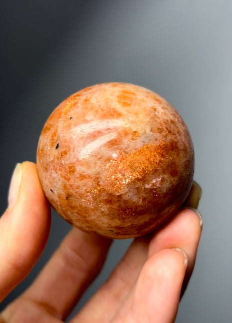 Orange Sunstone Sphere