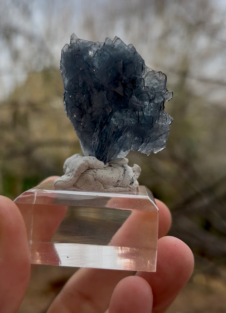 Blue Barite - From Cavnic mine, Romania