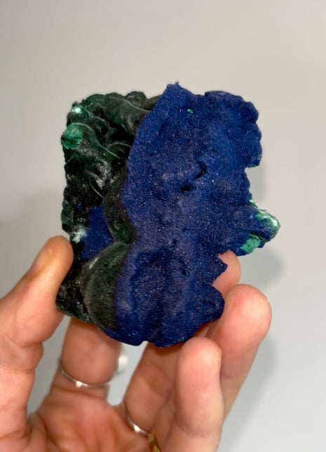 Vivid Blue Azurite with Velvety Malachite