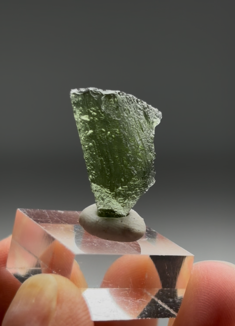 Green Moldavite from Czech Republic