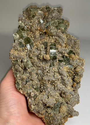 Green Apatite with Siderite, Pyrite - Collection # 112