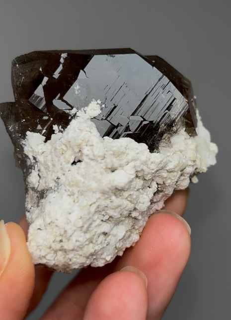 Gwindel Smoky Quartz - From Mont Blanc, France