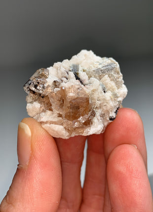 New Arrival ! Orange Topaz with Feldspar