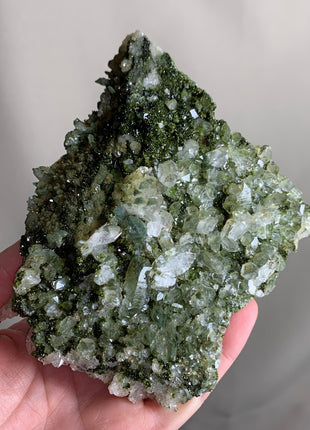 Forest Epidote with Quartz 🌲