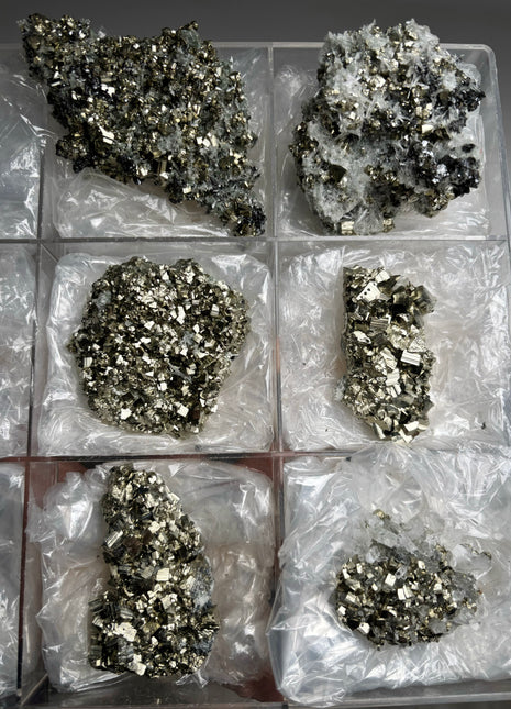 6 Pieces ! High Grade Pyrite Specimens Lot